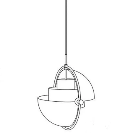 Lampa wisząca MOBILE chrom 38 cm - ST-8881 CHROME - Step Into Design